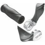Ergotec handvatpaar mf2 small kraton aluminium 130+130 mm - zwart