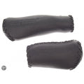 Ergotec Set Handvatten Rio Leder 135/95mm zwart 22mm