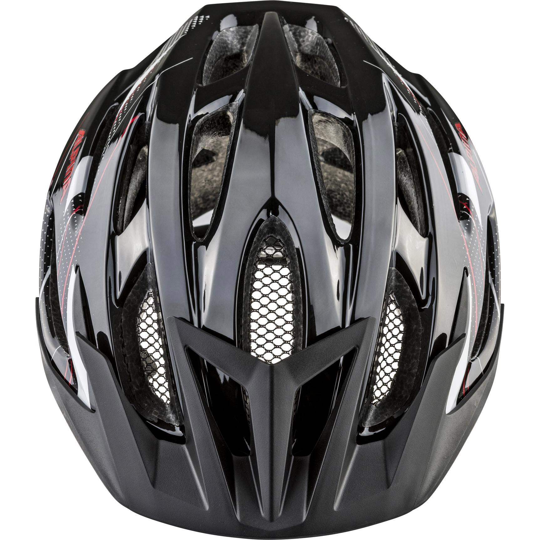 Alpina sports mtb helm mtb17 glans 58-61 zwart wit rood