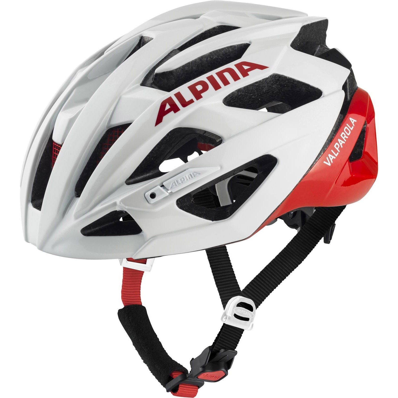 Alpina helm Valparola white-red 58-63cm