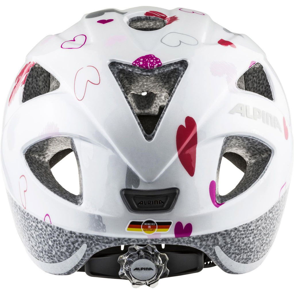 Alpina sports kinderhelm ximo white hearts 47-51 glans