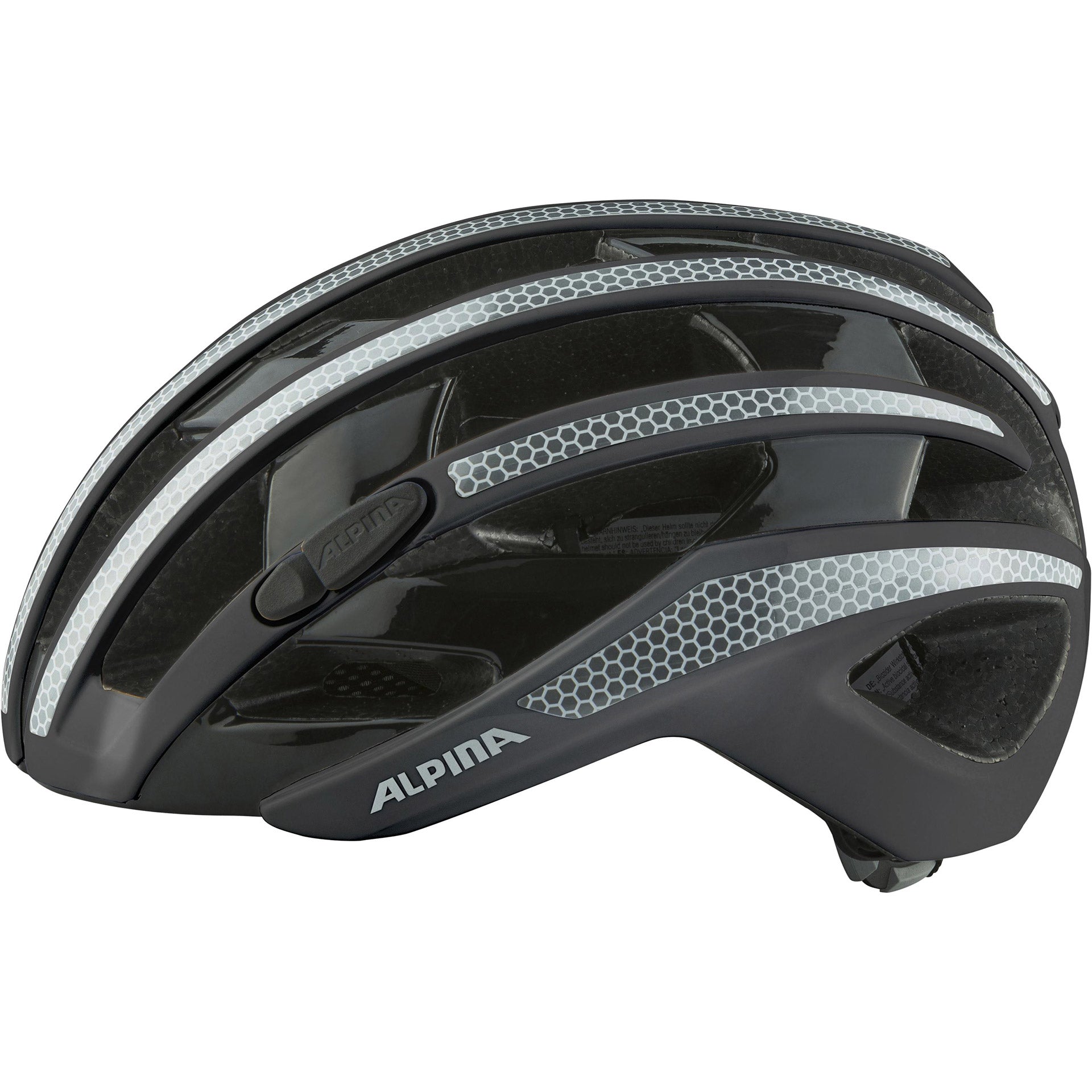 Alpina sports racehelm ravel reflective 55-59 glans zwart
