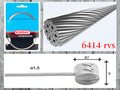Elvedes rem binnenkabel 1000mm RVS T-nippel 6414RVS