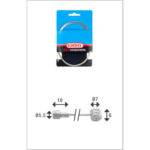 Elvedes rem binnenkabel 4000mm RVS V+T-nippel 6412/27RVS-4M