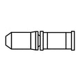 Shimano Kettingstift breekpen 9V zwart Y06998020 (per stuk)