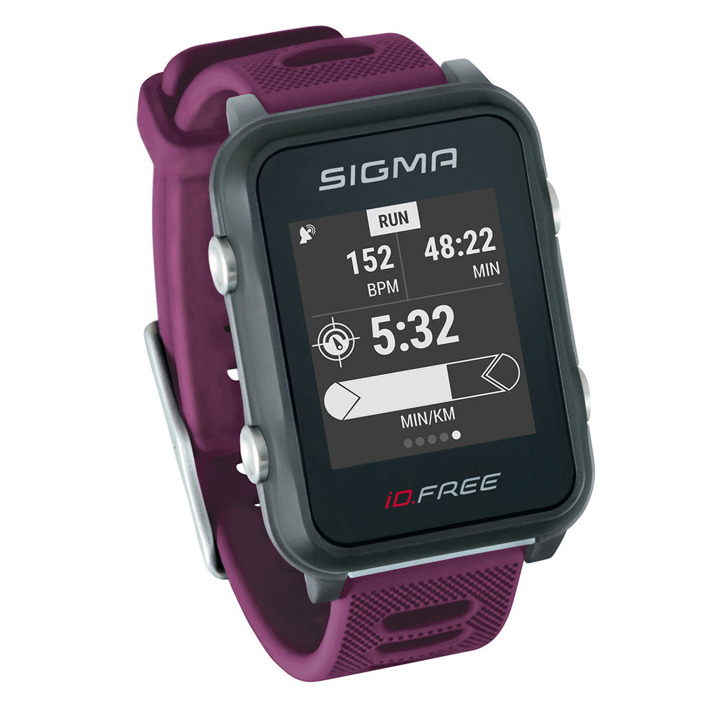 SIGMA Id.free sporthorloge paars hartslag / gps/acti/ant+/ble