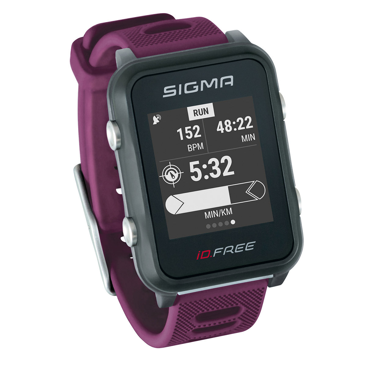 SIGMA Id.free sporthorloge paars hartslag / gps/acti/ant+/ble
