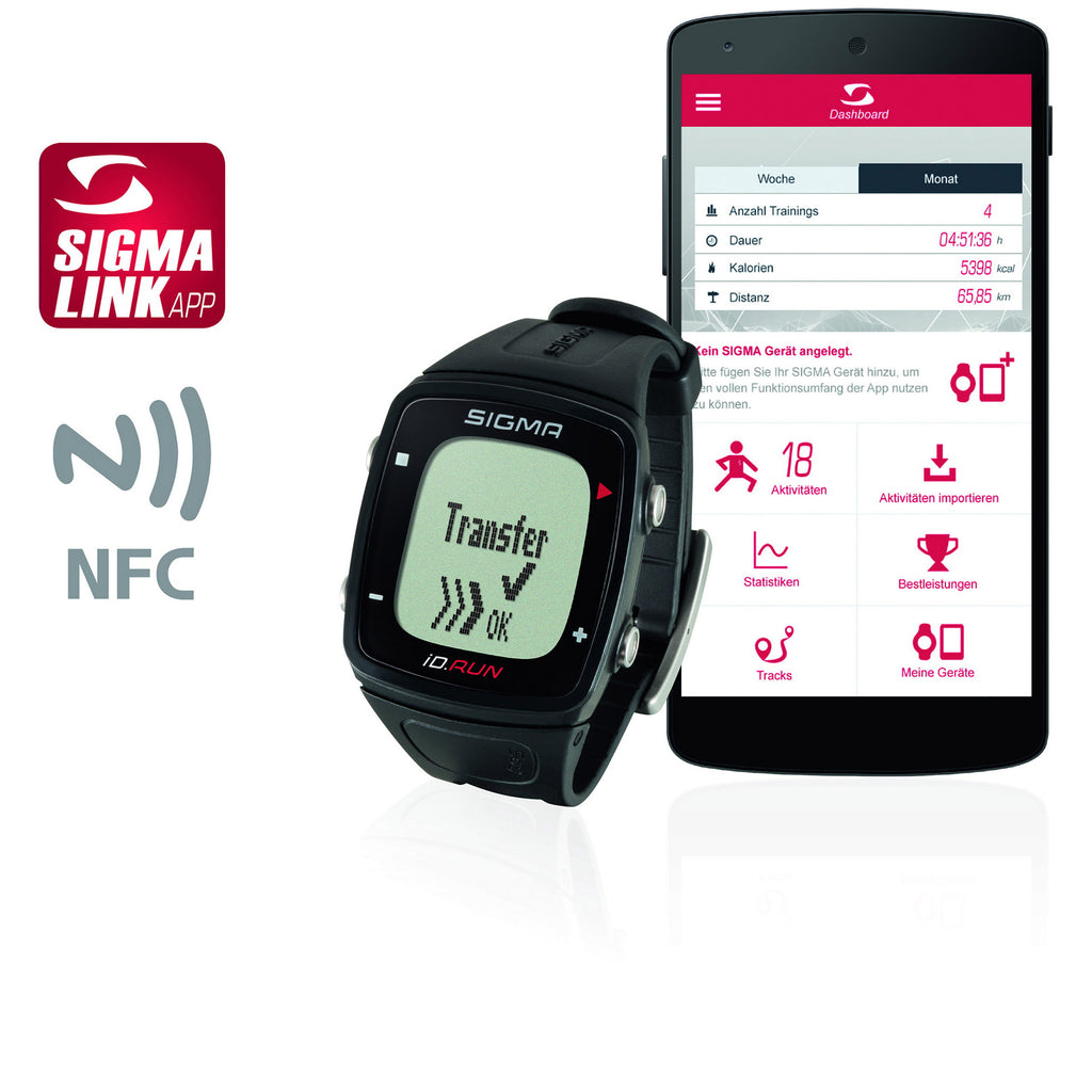 SIGMA ID.RUN HR Rouge Sporthorloge 24920