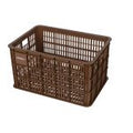 basil fietskrat kunststof | 50 liter | kunststof | saddle brown | mik system/racktime