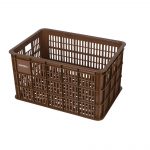 basil fietskrat kunststof | 50 liter | kunststof | saddle brown | mik system/racktime