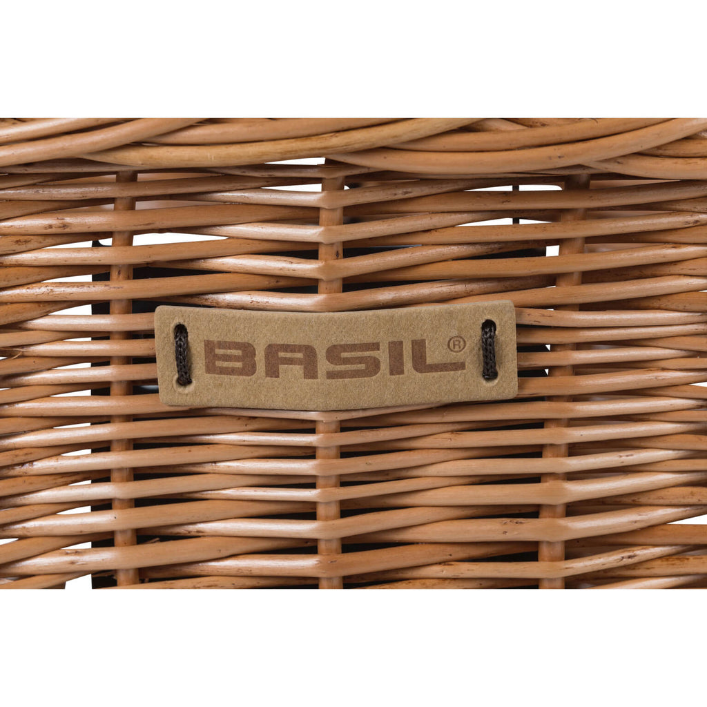 Basil Bremen Wicker KF - fietsmand - voorop - natuur