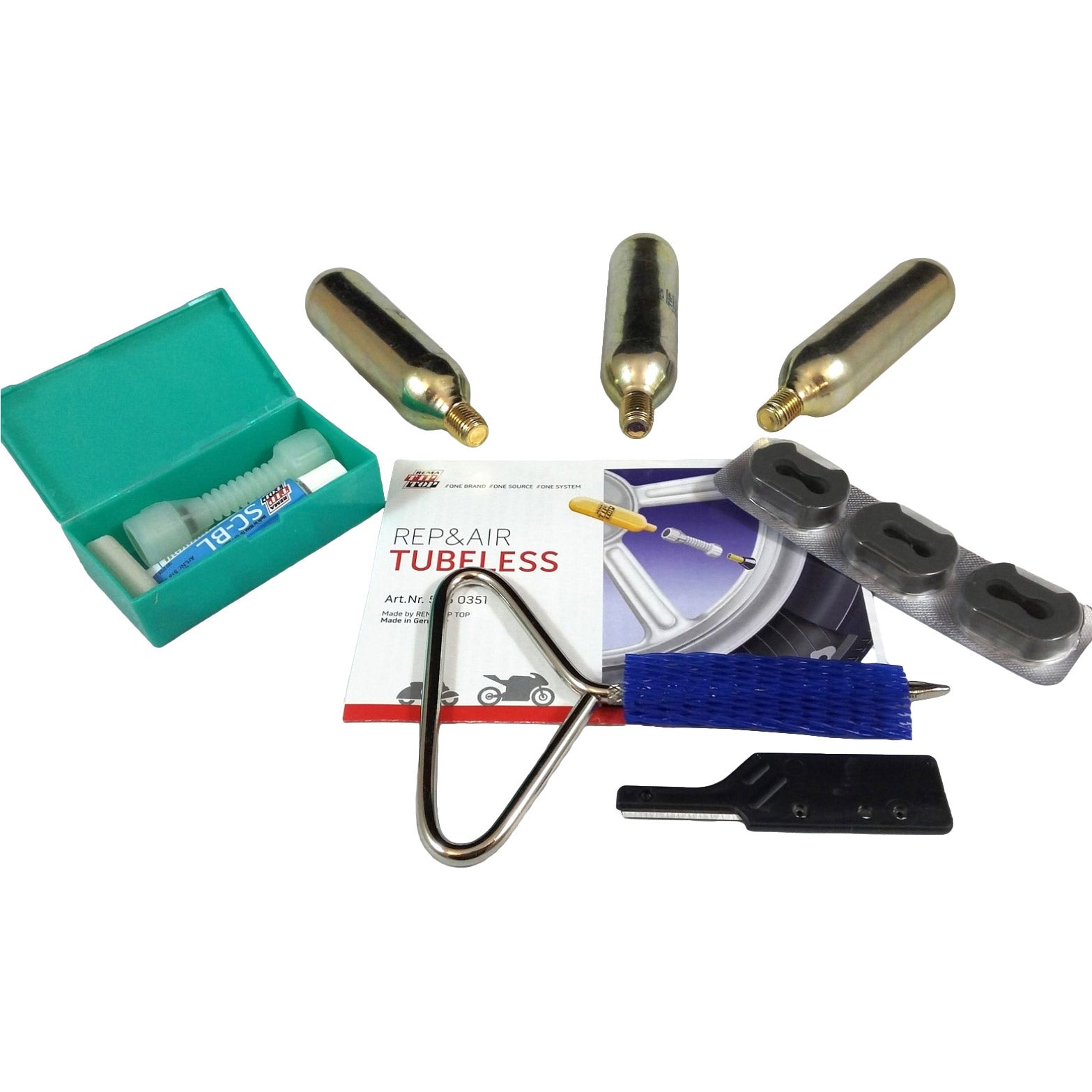 Tip top bandenreparatieset rep + air rep. set f.tubeless tires