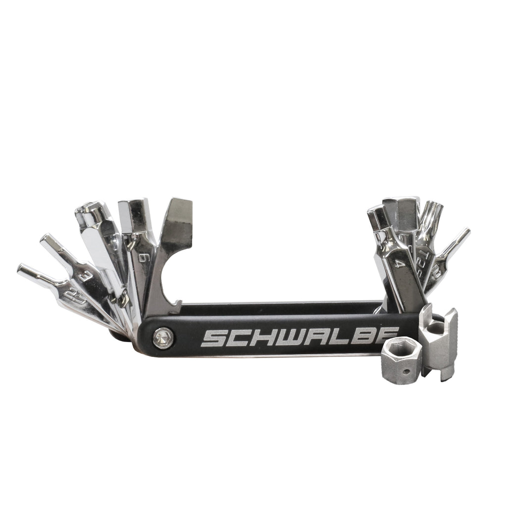 Schwalbe multitool versie 2.0 inclusief ventielhulpstukken