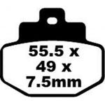 Set remblokken EBC FA-321 kevlar