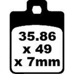 Set remblokken EBC FA-260 (Runner/NRG achter)