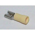 Bofix kabelschoen amp vrouw 6,3mm geel (25st)