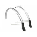 Eurofender spatborden 28" 51mm compleet zilver