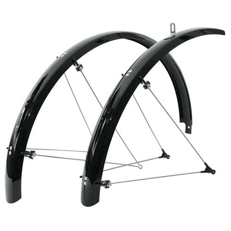 SKS Stel spatborden 28" 42mm zwart (op kaart)