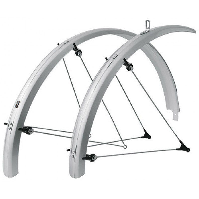 SKS stel spatborden 28" 42mm zilver (op kaart)