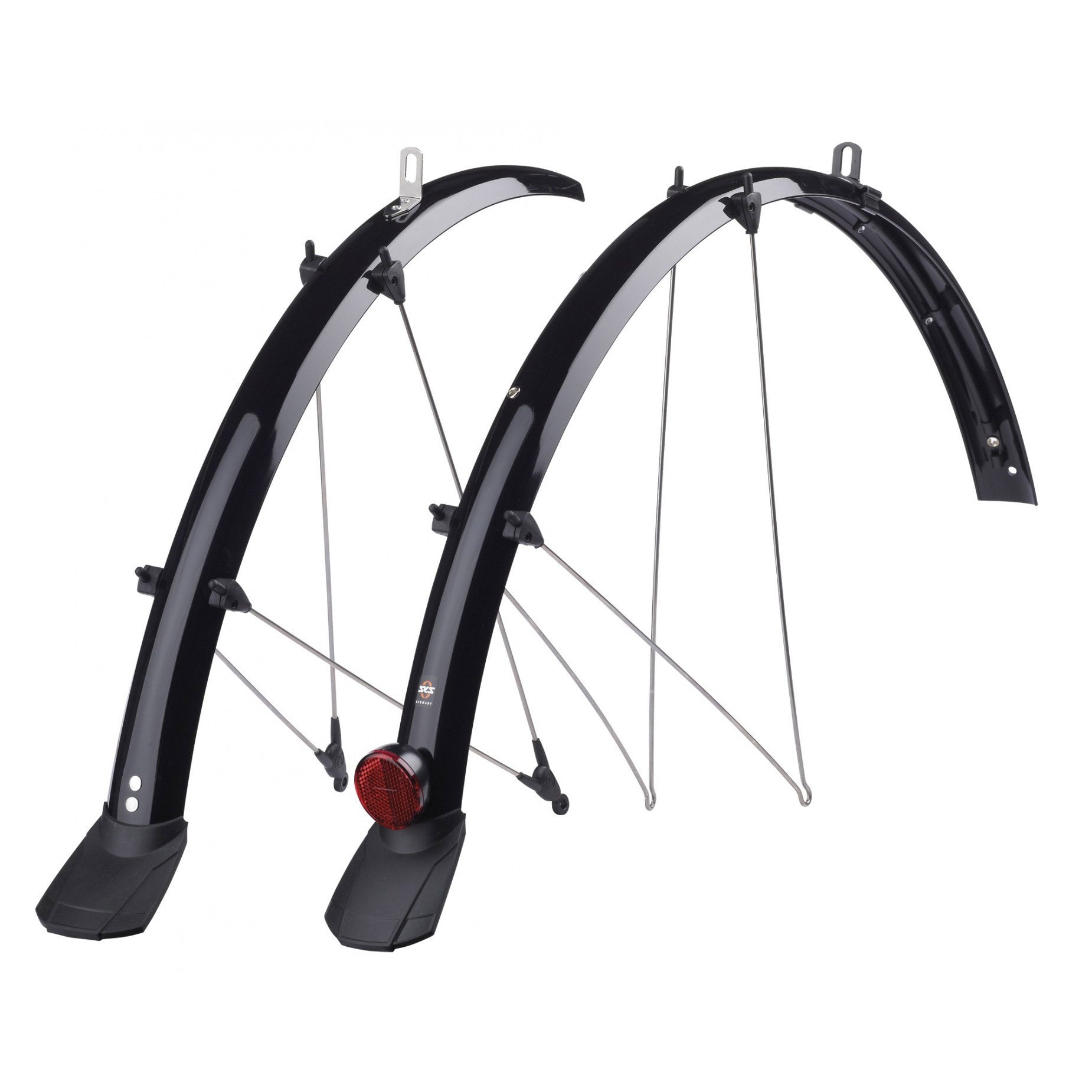 SKS spatbord set Bluemels 28" 45mm kabel tunnel zwart