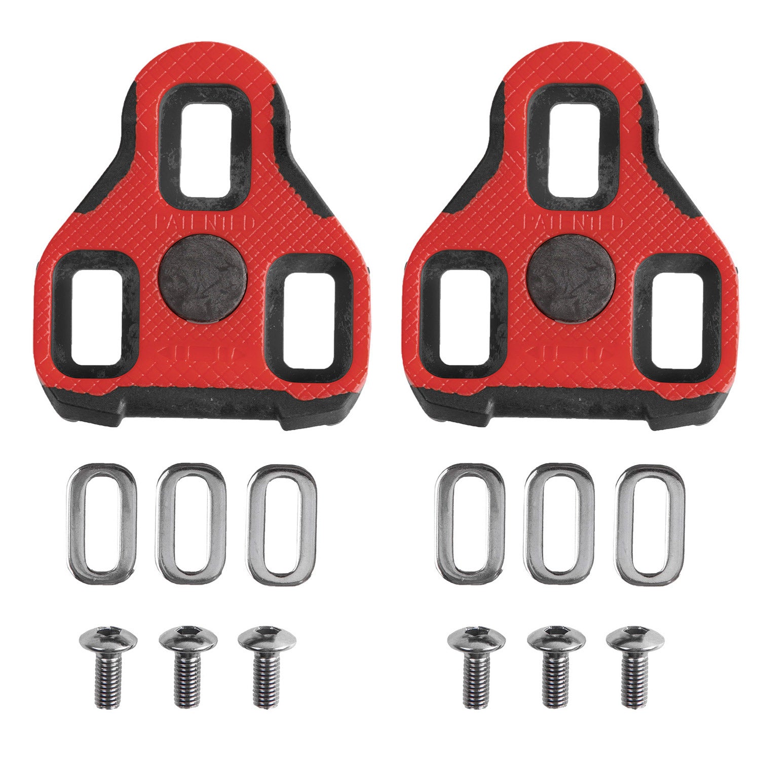 Exustar schoenplaatjes e-arc11 7° anti-slip rood