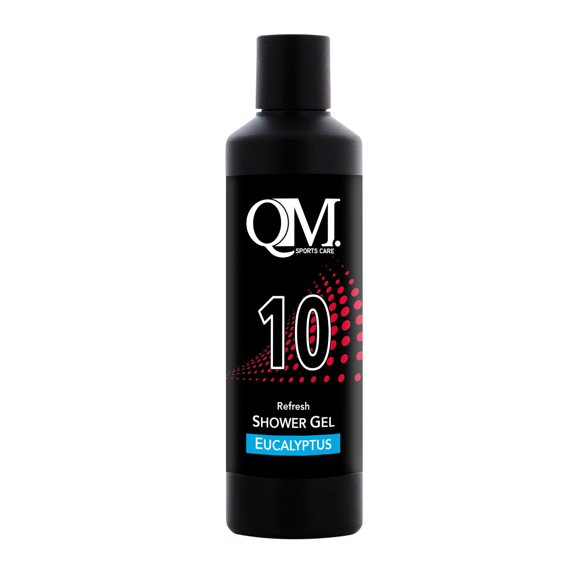 qm sports care qm sportscare 10 fles 200ml shower gel fresh eucalyptus