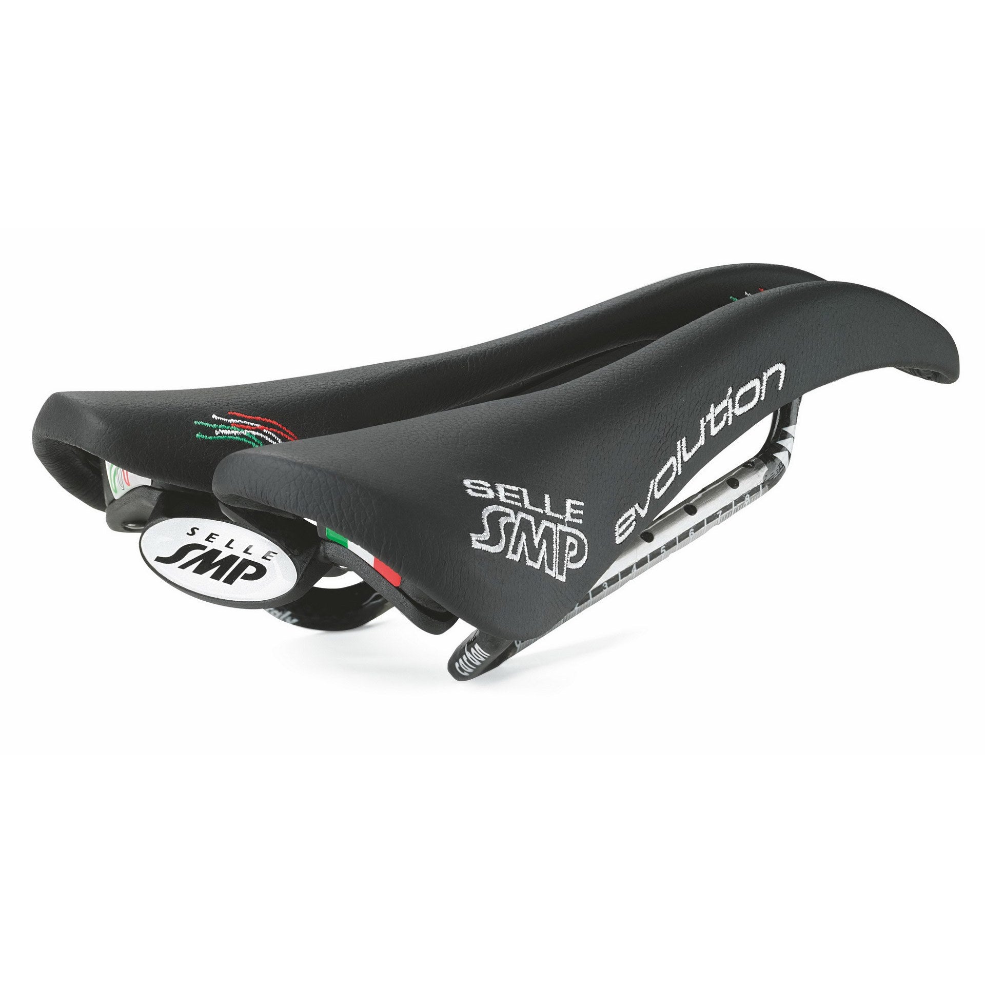 SMP zadel Pro Evolution zwart + Carbon (CRB) Rail 0301228