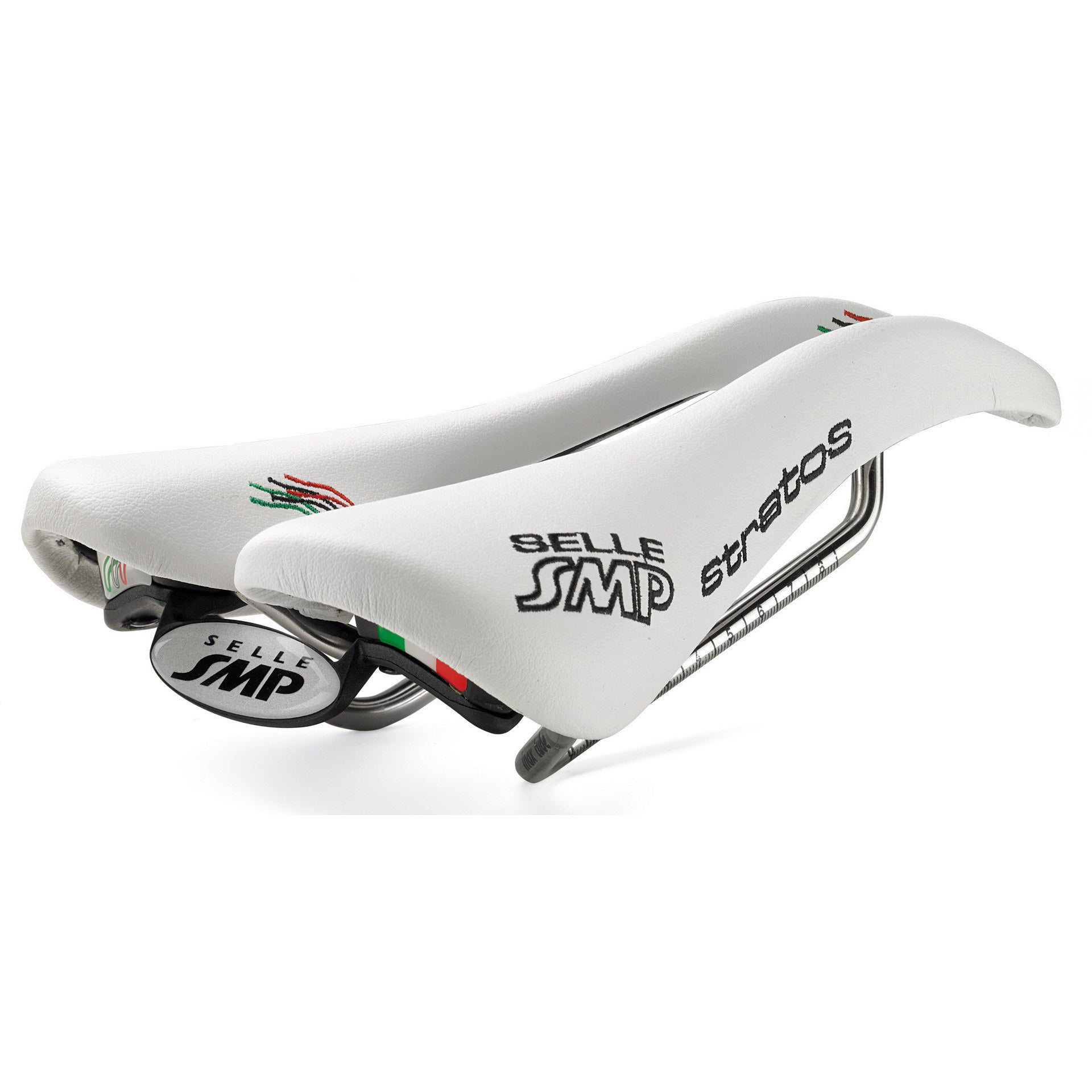 SMP zadel Pro Stratos wit + Carbon (CRB) Rail 0301232