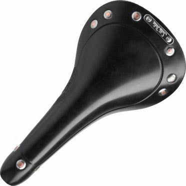 Italia Zadel Italia V1 Vintage Storica leder zwart AM