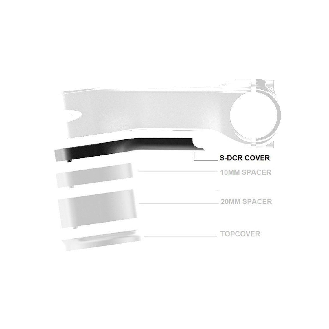 Deda cover superbox 120mm nylon zwart