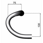 Stuurbocht RHM 02 buitenmaats 46cm wit