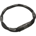 abus kettingslot 8808c 110 - zwart, 8mm vierkant, instelbare code