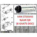Miche achternaaf adaptor voor steekas naar qr dx m disc