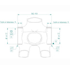 Miche evo max bb86 pressfit bottom bracket, 41 x 86.5 mm