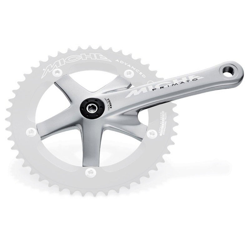 Miche crank primato adv. 167mm rechts zonder tandwiel zilver
