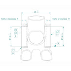 Miche bracketas bb30 68x46mm evo max