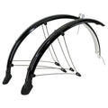 Stel spatborden 28 inch pvc 56mm zwart