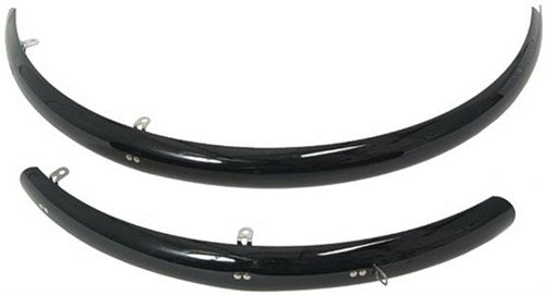 Stel spatborden 28 inch race 35mm pvc zwart