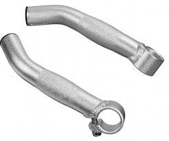 Ergotec Set bar-ends op stuur zilver ergonomisch
