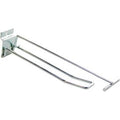 Lamelwand dubbelhaak 20cm met prijspendel chroom