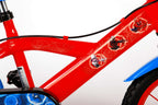 spider-man kinderfiets - jongens - 14 inch - rood blauw - twee handremmen