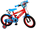Spiderman Spider-Man Kinderfiets Jongens 14 inch Rood/Blauw Twee Handremmen