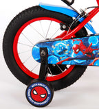 Spiderman Spider-Man Kinderfiets Jongens 14 inch Rood/Blauw Twee Handremmen