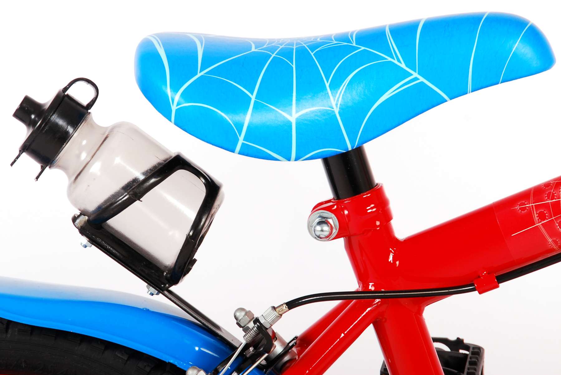 Spiderman Spider-Man Kinderfiets Jongens 14 inch Rood/Blauw Twee Handremmen