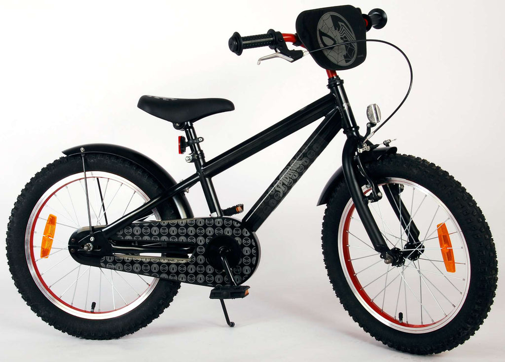 Spiderman Spider-Man Kinderfiets Jongens 18 inch Mat Zwart