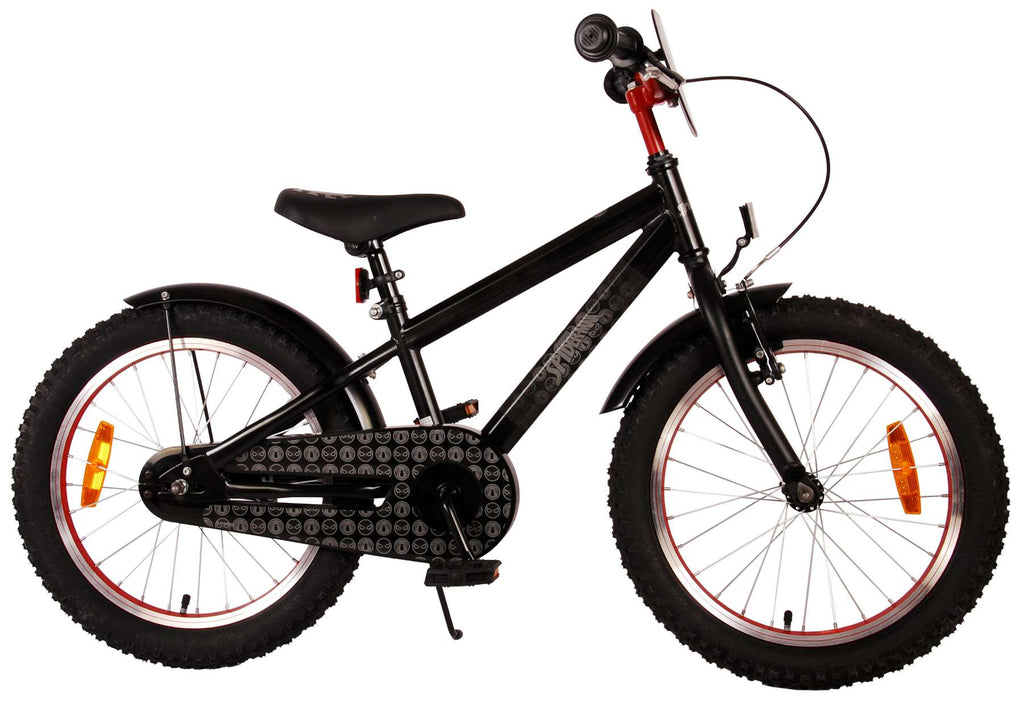 Spiderman Spider-Man Kinderfiets Jongens 18 inch Mat Zwart