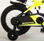 Volare Sportivo Kinderfiets Jongens 14 inch Neon Geel/Zwart 95% afgemonteerd
