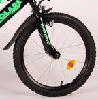 volare sportivo kinderfiets - jongens - 18 inch - neon groen zwart - 95% afgemonteerd