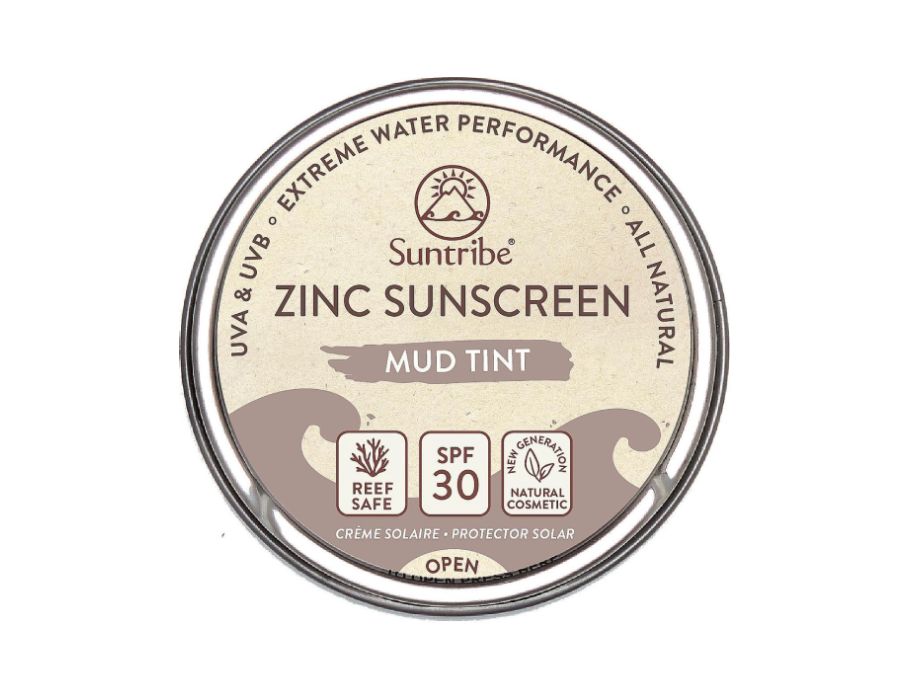 Suntribe zonnebrandcrème - gezicht sport - spf 50 - mud tint - 45 gr