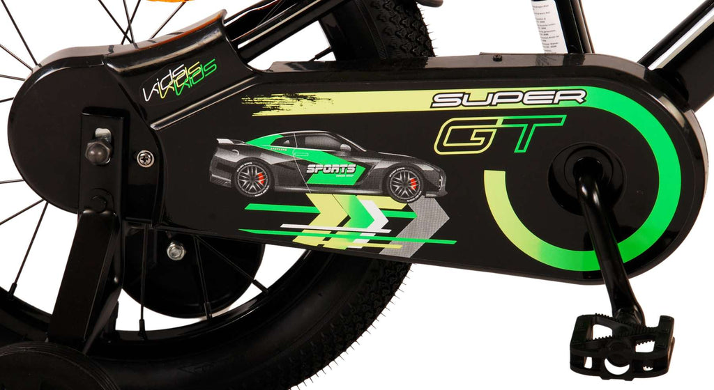 Volare Super GT Kinderfiets - Jongens - 16 inch - Groen - Twee handremmen